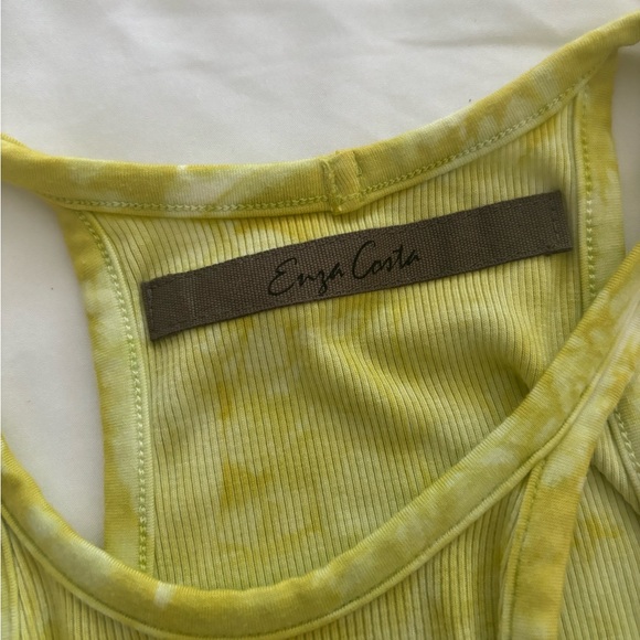 Enza Costa tie-die tank, yellow, small - Picture 3 of 3